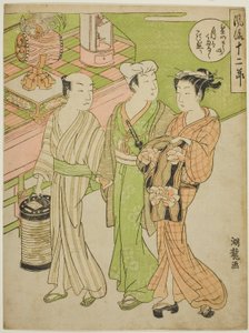 Das Bon-Festival im sechsten Monat, aus der Serie "Modische zwölf Monate (Furyu juni setsu)"