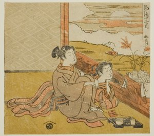 Der achte Monat (Sogetsu), aus der Serie Modische zwölf Monate (Furyu juni tsuki) von Isoda Koryusai