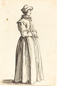 Junge Frau im Profil, nach rechts blickend