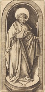 Heiliger Petrus, ca. 1490-1503 von Israhel van Meckenem