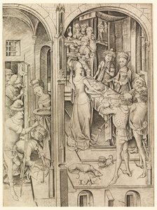Die Enthauptung Johannes des Täufers von Israhel van Meckenem