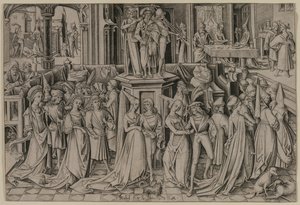 Der Tanz am Hofe des Herodes, um 1500