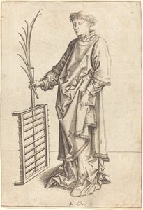 Heiliger Laurentius von Israhel van Meckenem after Martin Schongauer