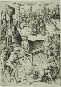 Die Kreuzigung von Israhel van Meckenem the younger