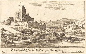 Roche Taillet an der Saosne nahe Lyon von Israël Silvestre