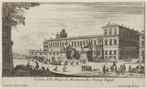 Veduta della Piaza di Montecavallo von Israël Silvestre