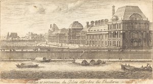 Ansicht und Perspektive des Palais und der Gärten der Tuilerien von Israël Silvestre