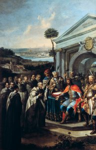 Béla III. gründet das Zisterzienserkloster in Szentgotthárd im Jahr 1183, 1795-1796 von Istvan Dorfmeister
