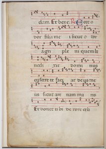 Blatt 8 aus einem Antiphonar-Fragment (verso)