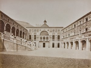 Album "Italie 1882, Neapel, Pisa, Genua, Corniche": Der Innenhof des Fürstenpalastes von Monaco von Italian Photographer