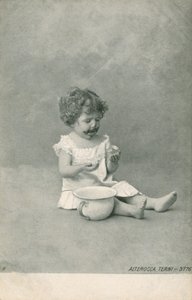 Baby spielt mit Seifenblasen von Italian Photographer