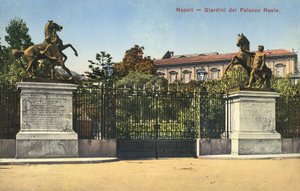 Neapel, Italien, Gärten des Königspalastes