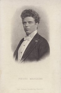 Pietro Mascagni, italienischer Komponist der Oper Cavalleria Rusticana