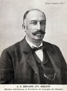 Porträt von Giovanni Giolitti (1842-1928), italienischer Politiker von Italian Photographer