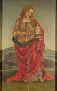 Eine Heilige mit einem Kelch, möglicherweise Maria Magdalena, wahrscheinlich 16. Jahrhundert
