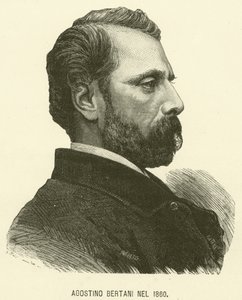 Agostino Bertani im Jahr 1860 (Gravur) von Italian School