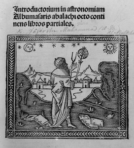 Ein Astronom beim Sternegucken, aus Introductorium in astronomiam, veröffentlicht in Venedig 1506 von Italian School