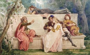 Ariosto und Tiziano von Italian School