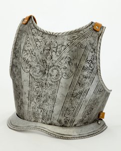 Rückenplatte für eine Kinder-Rüstung aus dem Arsenal der Medici, ca. 1575 mit späteren Änderungen von Italian School