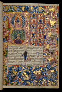 Beatus vir, Christus in Majestät, König David