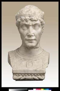Büste eines Mannes mit Krone von Italian School