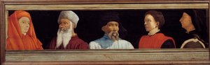 Cassone mit 5 Porträts des Meisters der florentinischen Renaissance