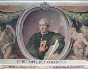 Christoph Kolumbus, in der Sala del Mappamondo