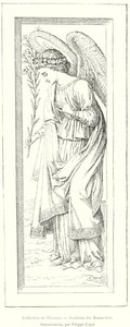 Sammlung von Florenz, Akademie der Schönen Künste, Verkündigung, von Filippo Lippi (Stich) von Italian School