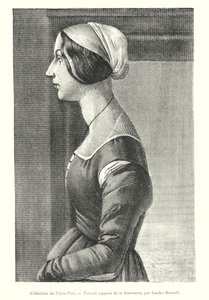Porträt der Simonetta, Sammlung Palais Pitti (Stich)