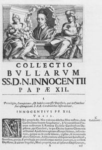 Sammlung der päpstlichen Bullen von Papst Innozenz XII. von Italian School