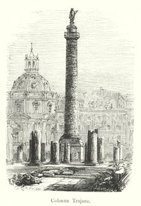 Trajanssäule (Stich) von Italian School