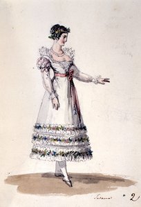 Kostümentwurf für Susanna, aus 