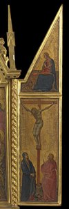 Kreuzigung mit Jungfrau der Verkündigung - oben (rechtes Panel), ca. 1330–70