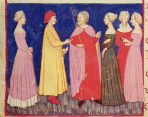 Dante und Beatrice im Paradies, aus Die Göttliche Komödie von Dante Alighieri (1265-1321)