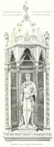 Donatello, Heiliger Georg von Or San Michele (Stich) von Italian School