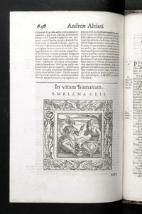 Emblem 152, In Vitam Humanum, aus Andrea Alciatos Emblemata, Padua, Petro Paulo Tozzi