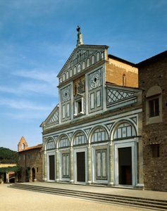 Fassade der Kirche San Miniato al Monte (Fotografie)