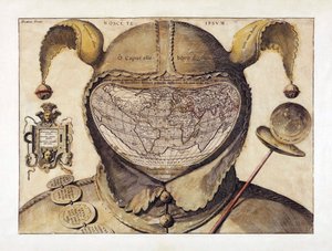 Narrenmützen-Weltkarte, ca. 1590 von Italian School