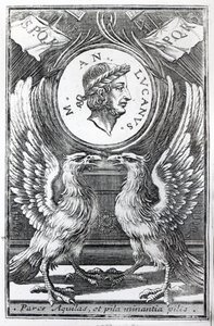 Frontispiz zu Lucans Pharsalia von Marcus Annaeus Lucanus, Ausgabe von 1663 von Italian School