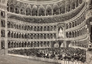 Galaabend im Costanzo-Theater zu Ehren des Kronprinzen von Deutschland (zukünftiger Friedrich III.), Rom, Italien von Italian School