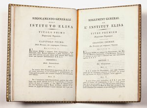 Allgemeine Vorschriften des Instituto Elisa in Lucca, gegeben in Lucca, 14. Juli 1811 (Druck) von Italian School