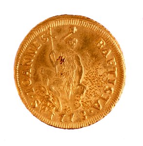 Goldener Ruspone aus Florenz, Herrschaft von Leopold II. römischer Kaiser (1747-1792)