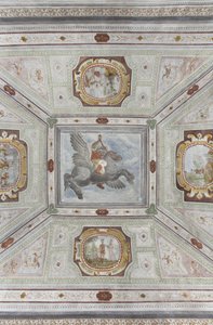 Halle des Perseus: geflügeltes Pferd