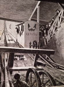 Einweihung der Standseilbahn am Vesuv, Neapel von Italian School