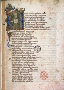 Incipit aus Laudae. 15. Jahrhundert von Italian School