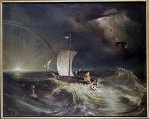 Unabhängigkeitsboot - Allegorische Komposition von Italian School