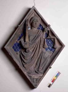 Gerechtigkeit, Reliefkachel vom Campanile