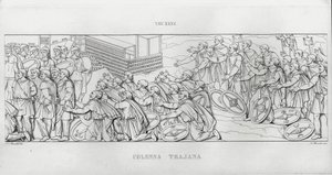 La Colonna Trajana, Trajanssäule von Italian School