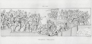 La Colonna Trajana, Trajanssäule von Italian School