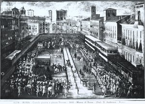 Großes Turnier auf der Piazza Navona, ca. 1610